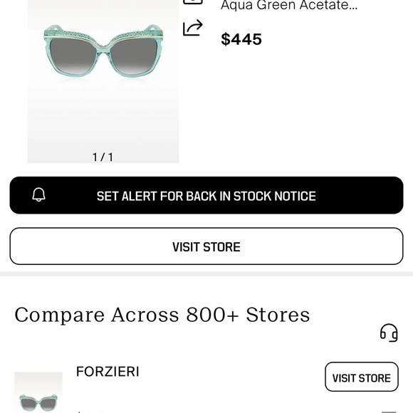 Elegant JIMMY CHOO Green Sunglasses with Case - Picture 11 of 11